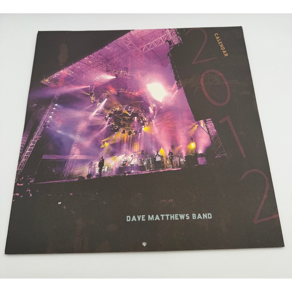 Dave Matthews Band 2012 Official Wall Calendar Concert Photography DMB Merch